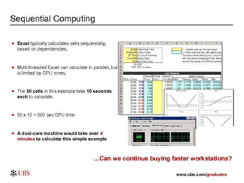Sequential Computing · Excel typically calculates cells sequentially, based on dependencies. · Multi-threaded Excel