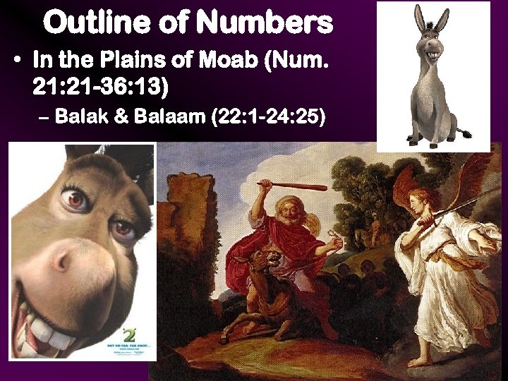 Outline of Numbers • In the Plains of Moab (Num. 21: 21 -36: 13)