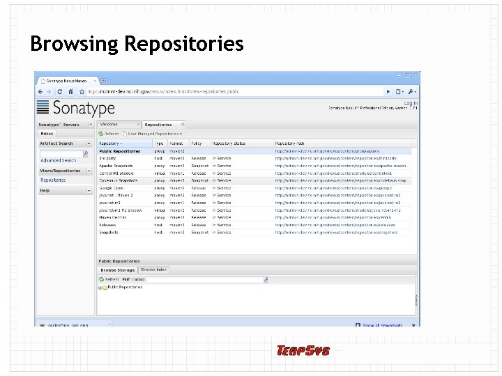 Browsing Repositories 