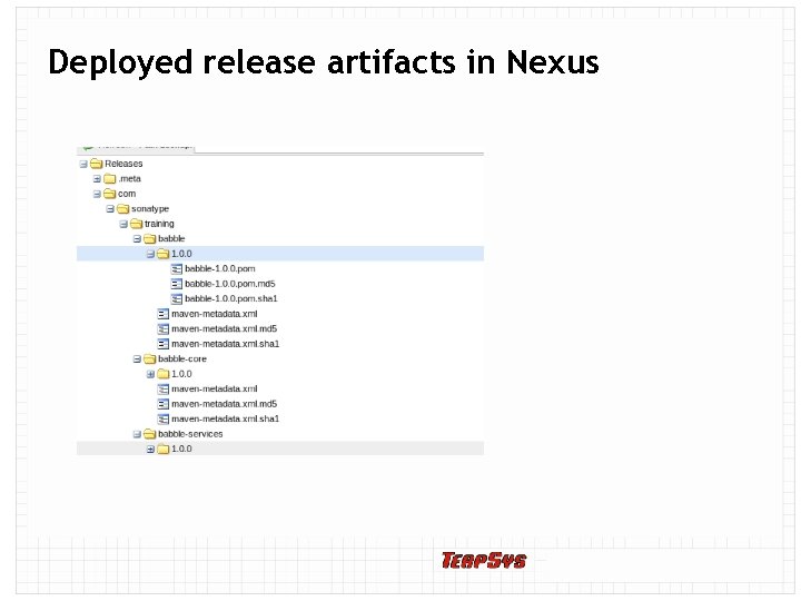 Deployed release artifacts in Nexus 