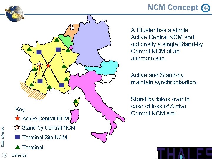 NCM Concept A Cluster has a single Active Central NCM and optionally a single