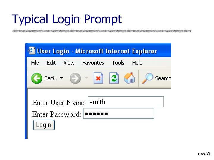 Typical Login Prompt slide 33 