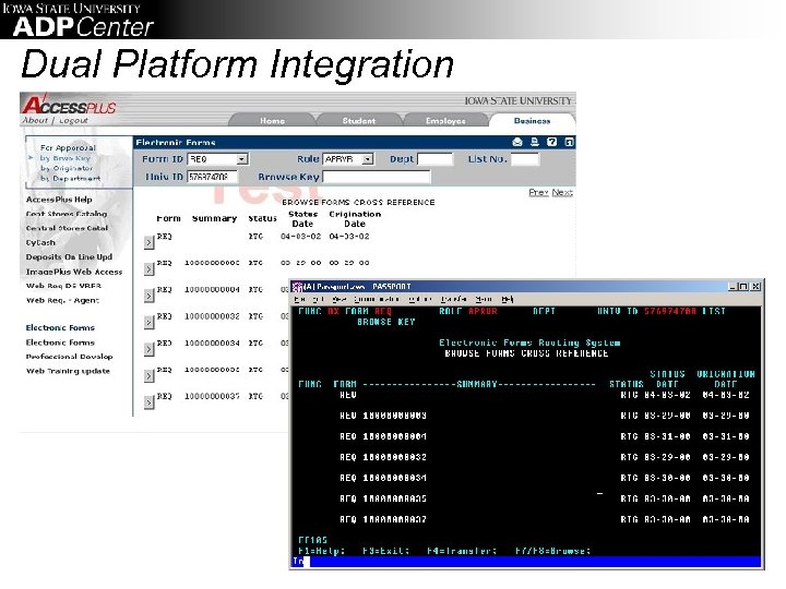 Dual Platform Integration 