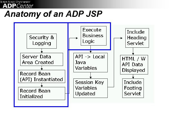 Anatomy of an ADP JSP 