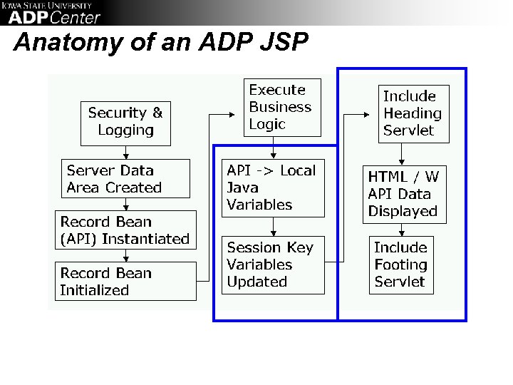 Anatomy of an ADP JSP 