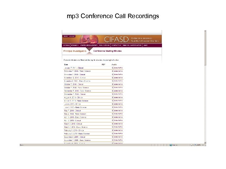 mp 3 Conference Call Recordings 