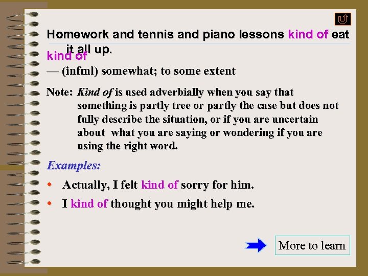 Homework and tennis and piano lessons kind of eat it all up. kind of