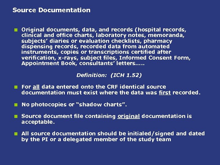 Source Documentation < Original documents, data, and records (hospital records, clinical and office charts,