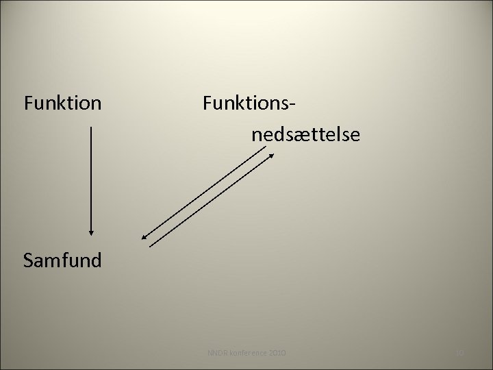 Funktionsnedsættelse Samfund NNDR konference 2010 10 