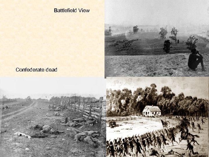 Battlefield View Confederate dead 