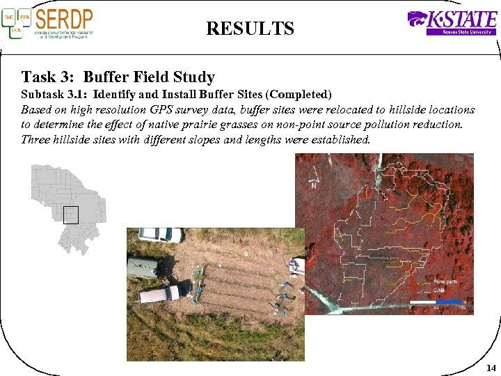 RESULTS Task 3: Buffer Field Study Subtask 3. 1: Identify and Install Buffer Sites