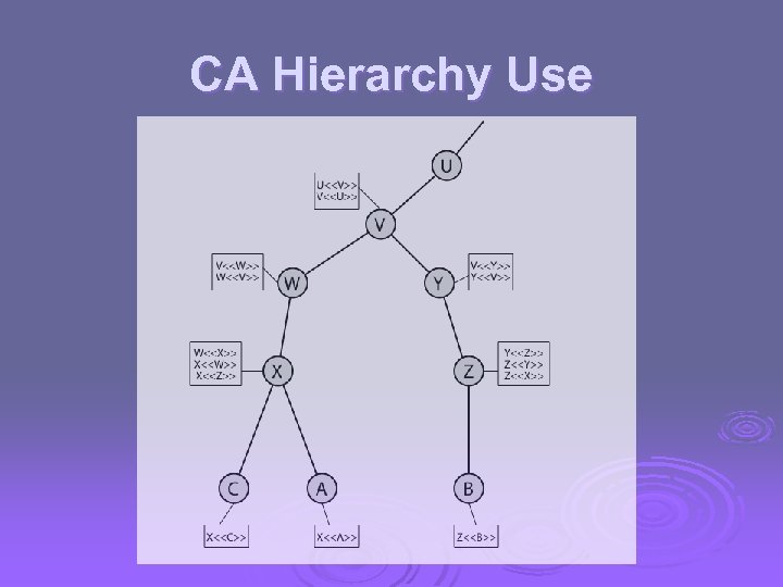 CA Hierarchy Use 
