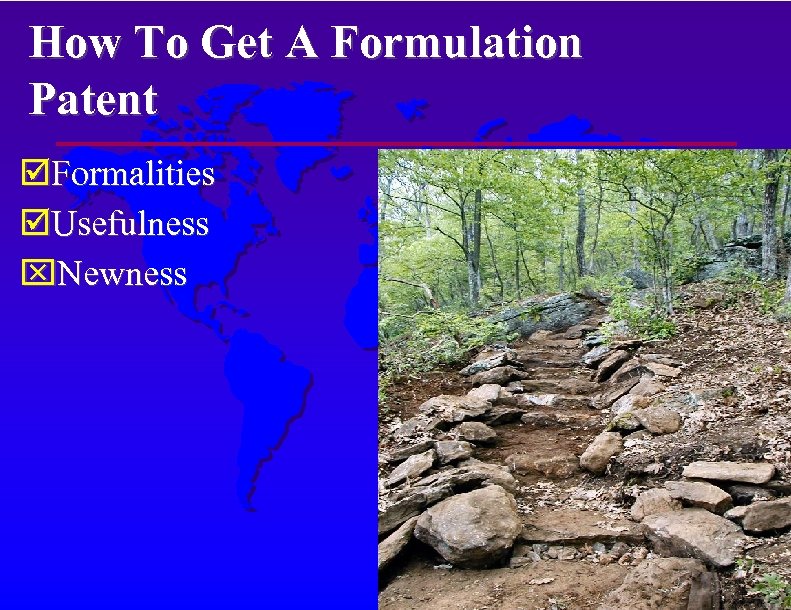 How To Get A Formulation Patent Formalities Usefulness Newness 