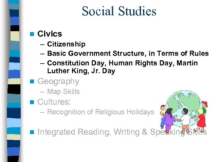Social Studies n Civics – Citizenship – Basic Government Structure, in Terms of Rules