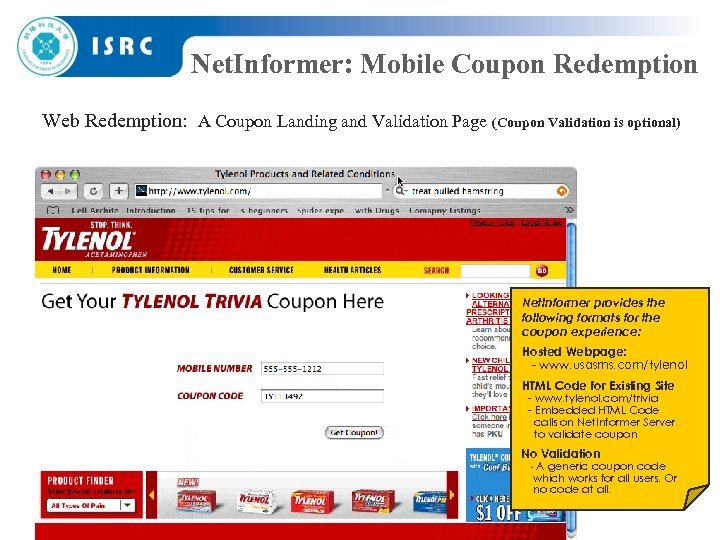 Net. Informer: Mobile Coupon Redemption Web Redemption: A Coupon Landing and Validation Page (Coupon