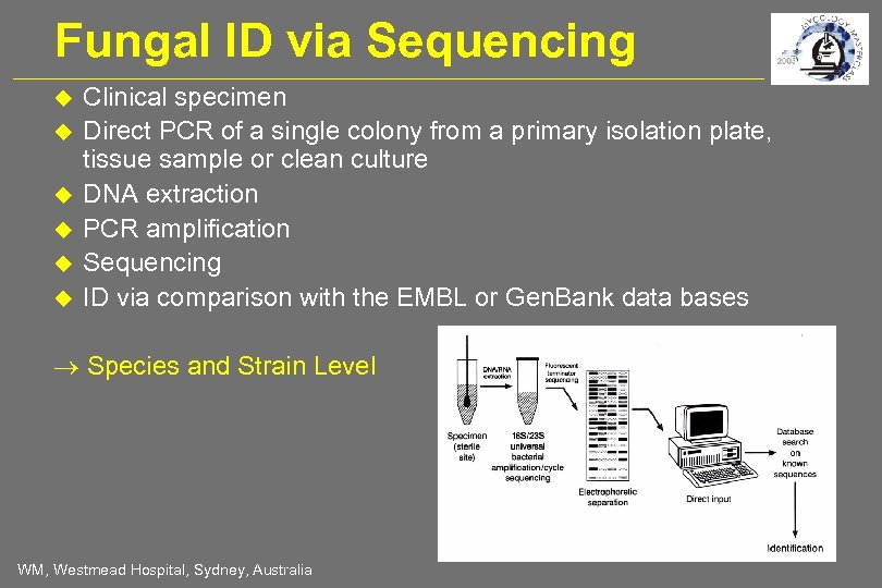 Fungal ID via Sequencing Clinical specimen Direct PCR of a single colony from a