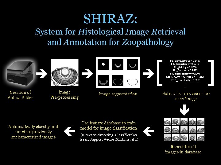 SHIRAZ: System for Histological Image Retrieval and Annotation for Zoopathology Creation of Virtual Slides