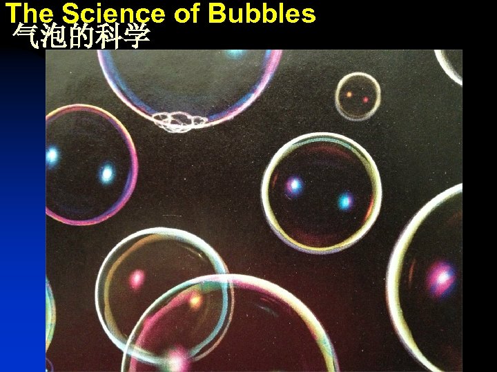 The Science of Bubbles 气泡的科学 