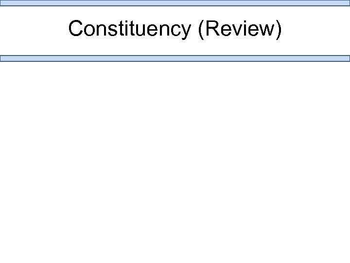 Constituency (Review) 