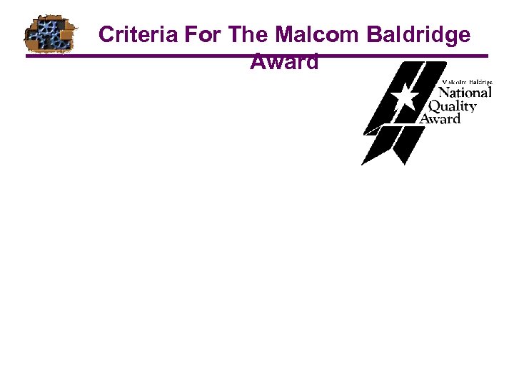Criteria For The Malcom Baldridge Award 