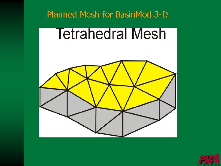 Planned Mesh for Basin. Mod 3 -D 