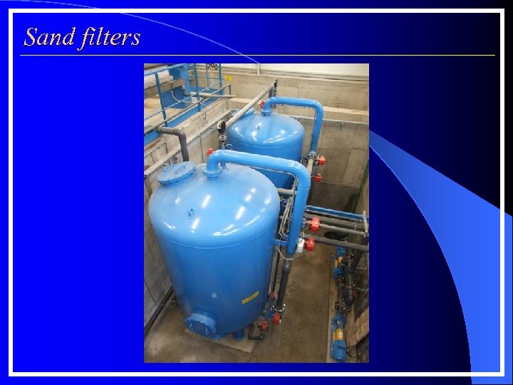 Sand filters 