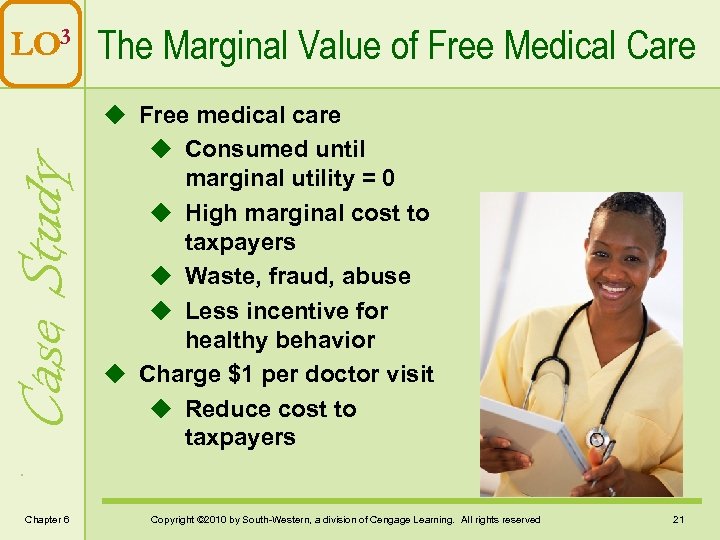 Case Study LO 3 The Marginal Value of Free Medical Care Chapter 6 u