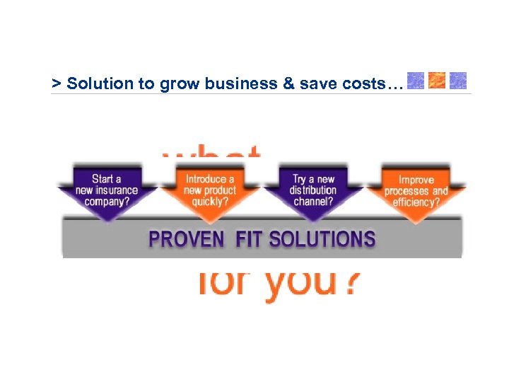 > Solution to grow business & save costs… 