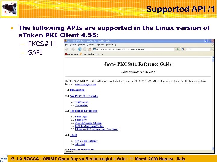 Supported API /1 • The following APIs are supported in the Linux version of