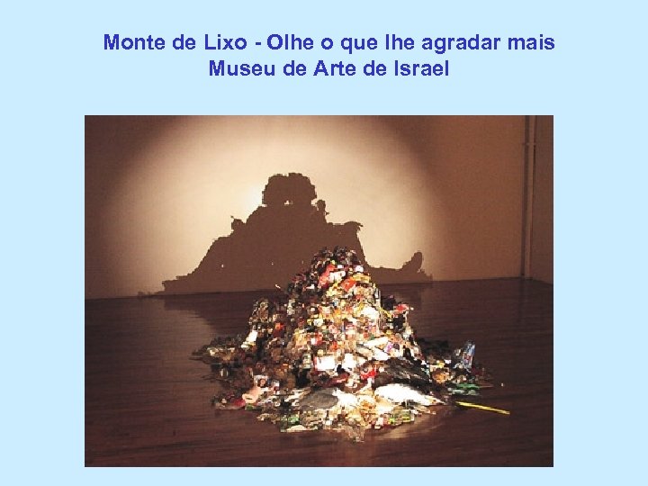 Monte de Lixo - Olhe o que lhe agradar mais Museu de Arte de
