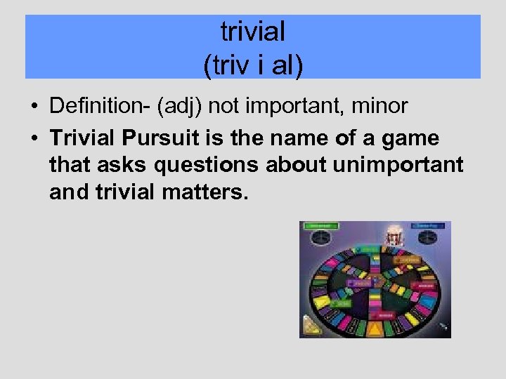trivial definition