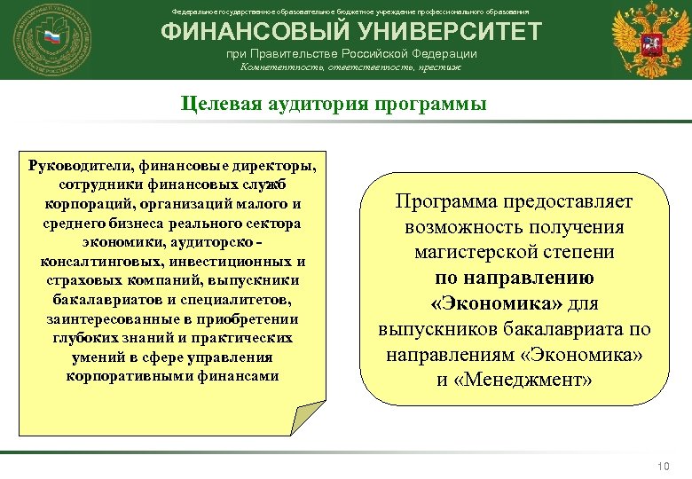 Федеральное государственное образовательное бюджетное учреждение профессионального образования ФИНАНСОВЫЙ УНИВЕРСИТЕТ при Правительстве Российской Федерации Компетентность,
