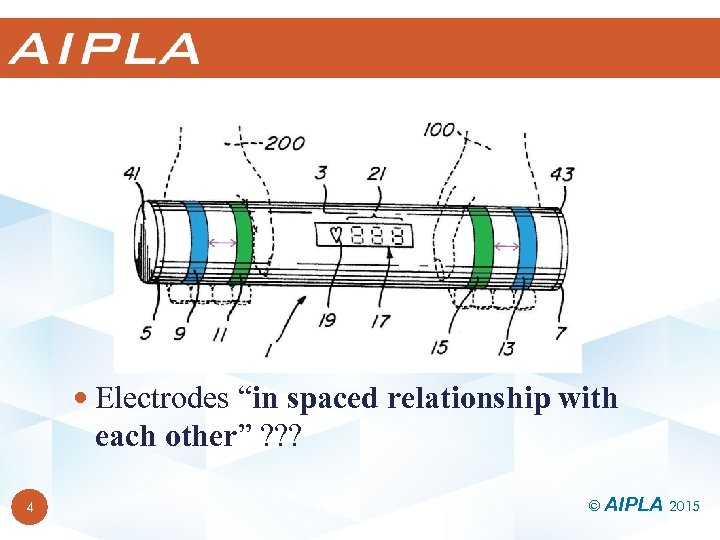  Electrodes “in spaced relationship with each other” ? ? ? 4 © AIPLA