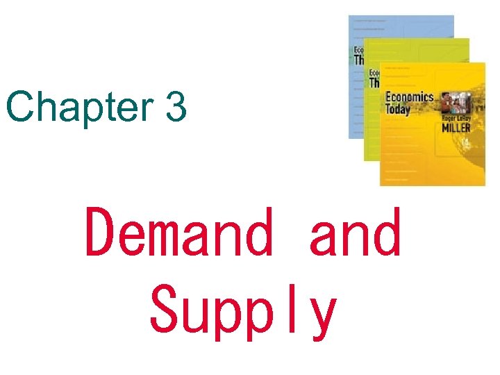Chapter 3 Demand Supply 