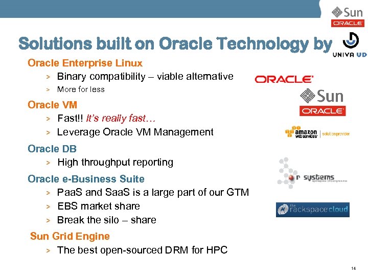 Solutions built on Oracle Technology by Oracle Enterprise Linux > Binary compatibility – viable