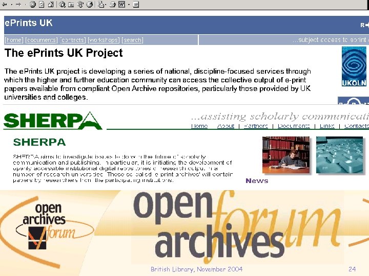  British Library, November 2004 24 