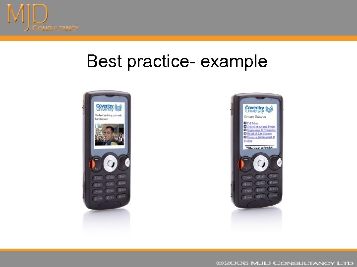 Best practice- example 