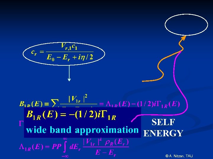 SELF ENERGY © A. Nitzan, TAU 