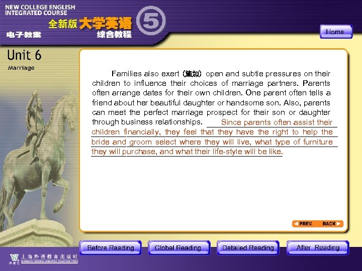 Families also exert (施加) open and subtle pressures on their children to influence their