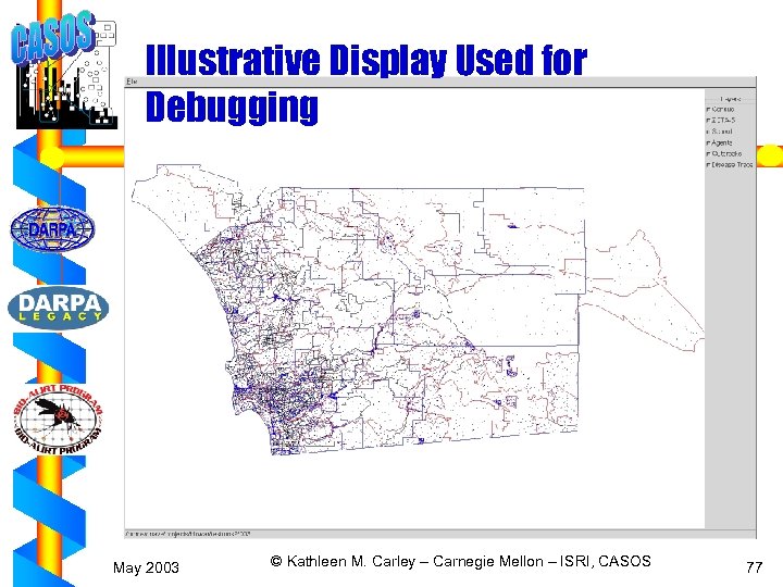 Illustrative Display Used for Debugging May 2003 © Kathleen M. Carley – Carnegie Mellon