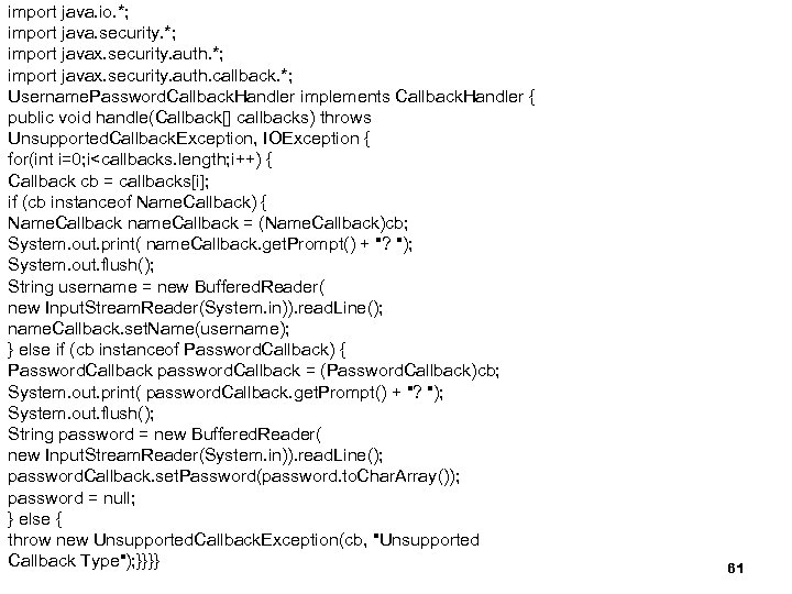 import Programozási Technológiák 2. Fejlett java. io. *; import java. security. *; import javax.