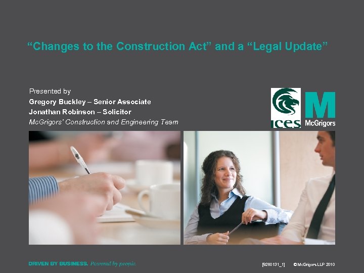 Changes to the Construction Act and a Legal