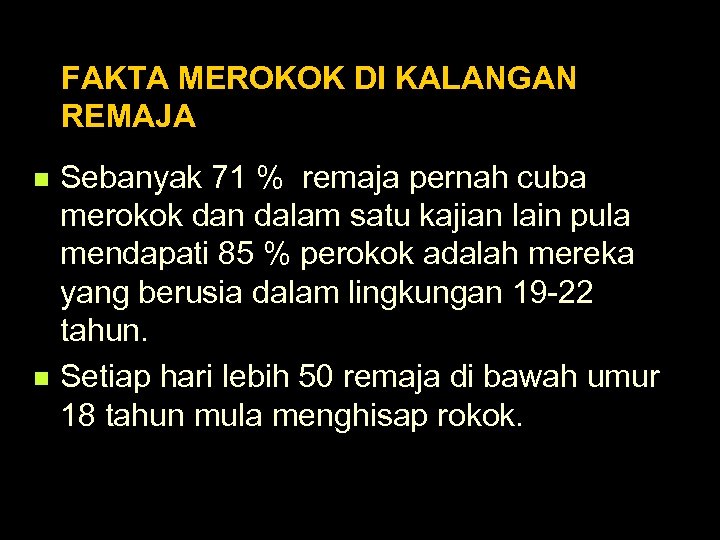 Bahaya Merokok Di Kalangan Remaja Dr Harmy Mohamed