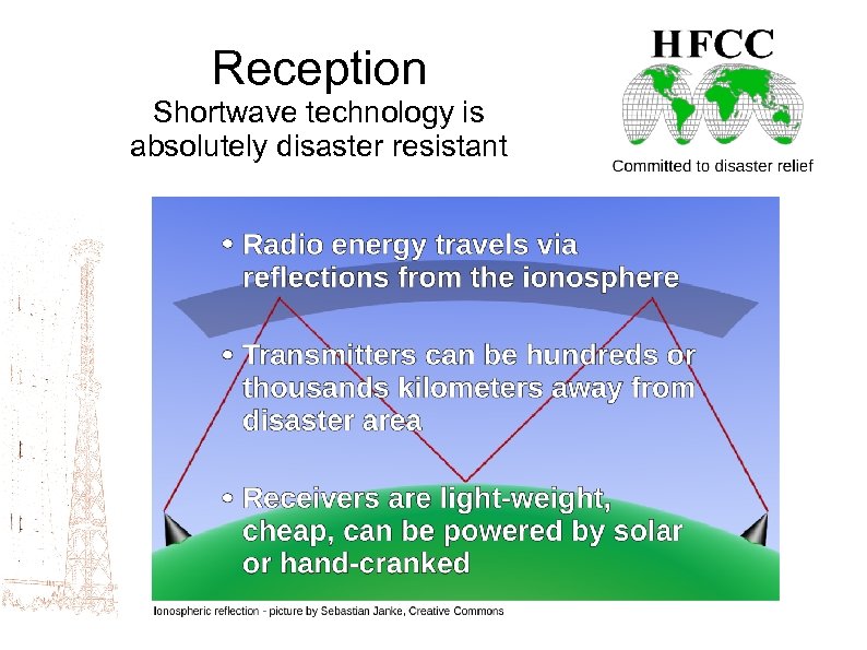 International Radio for Disaster Relief IRDR There is