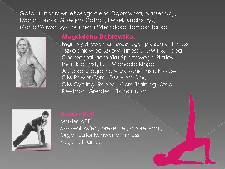 Gościli u nas również Magdalena Dąbrowska, Nasser Naji, Iwona Łomzik, Grzegorz Caban, Leszek Kubiaczyk,
