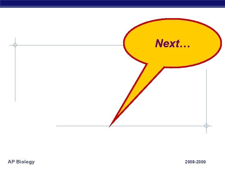 Next… AP Biology 2008 -2009 