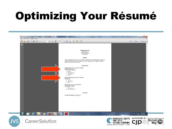 Optimizing Your Résumé 