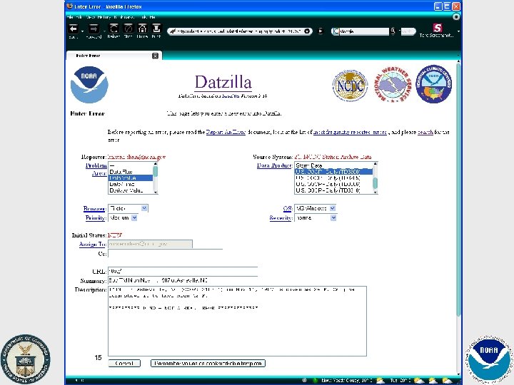 15 NOAA National Climatic Data Center http: //www. ncdc. noaa. gov 