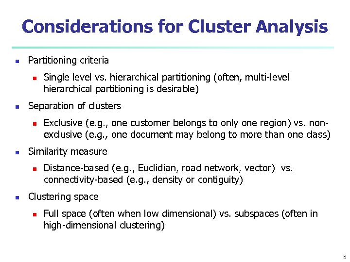 cluster analysis research questions