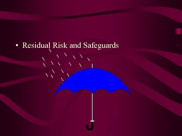  • Residual Risk and Safeguards 